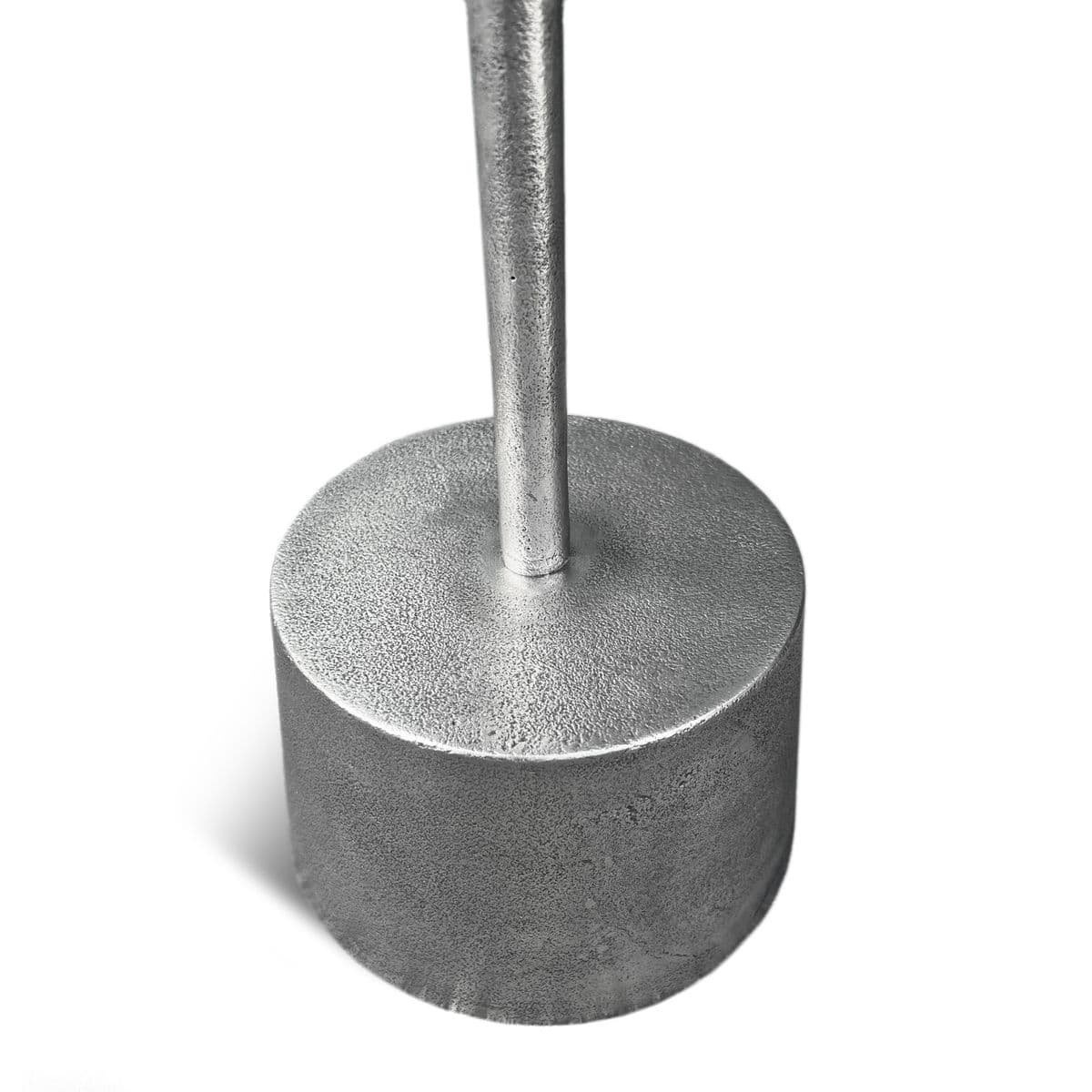 Deco White Marble & Nickel End Table - Thumbnail 8