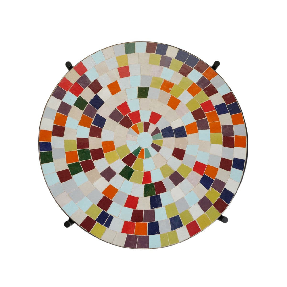 Outdoor Multi Color Mosaic Side Table - Thumbnail 8