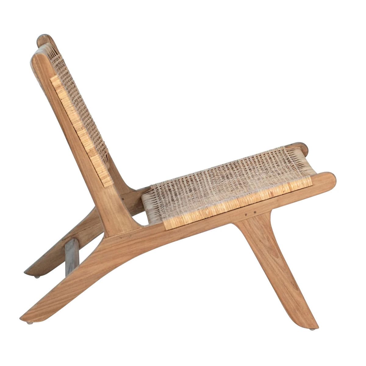 Natural Teak & Rattan Easy Chair - Thumbnail 9