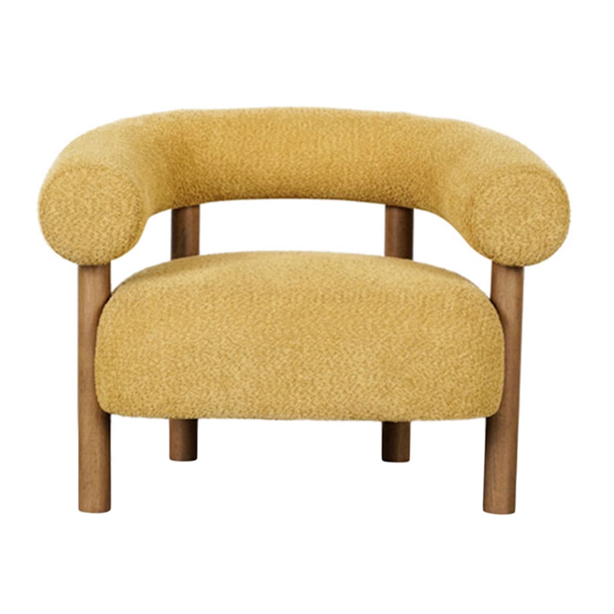 Mustard U Back Accent Chair - Thumbnail 9