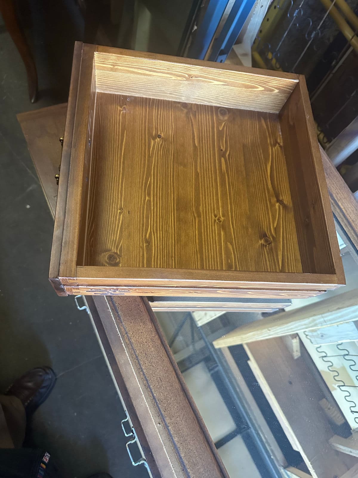 Davide Rocchi 85" W X 79" H Four Door Cherry Wood Breakfront Made in Florence - Thumbnail 9