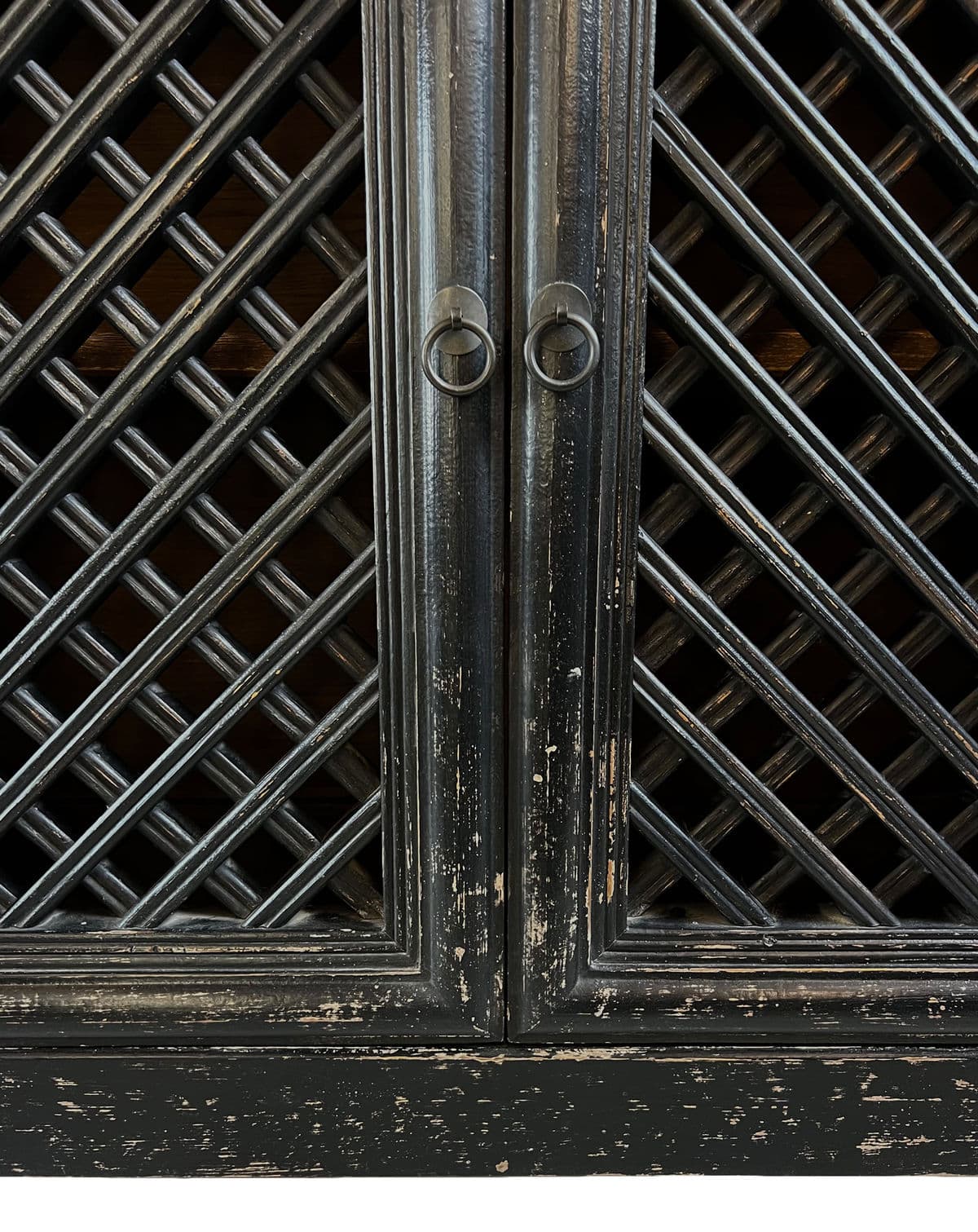 Black Aged Lattice Sideboard - Thumbnail 9