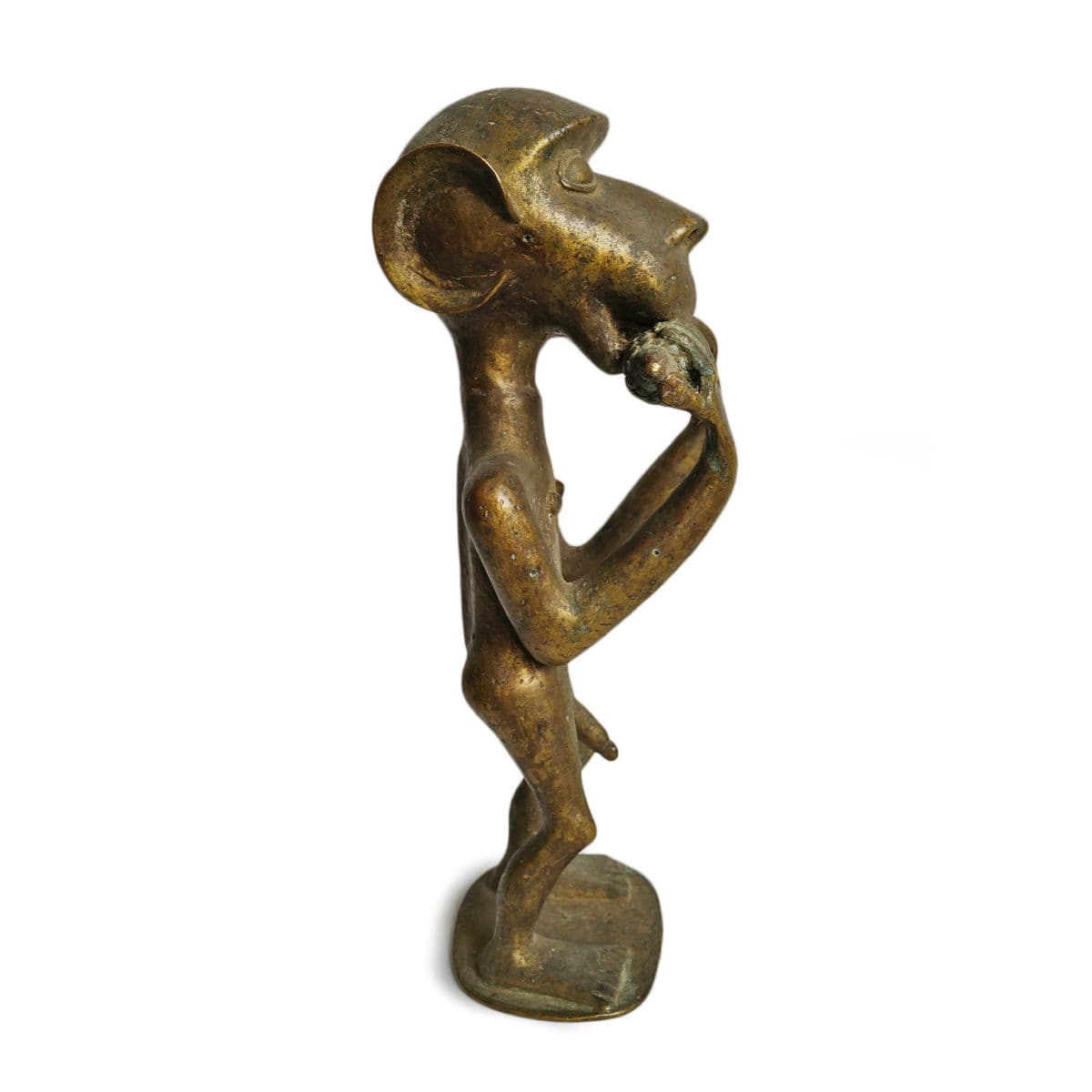 Old Baule Brass Monkey Pair - Thumbnail 9