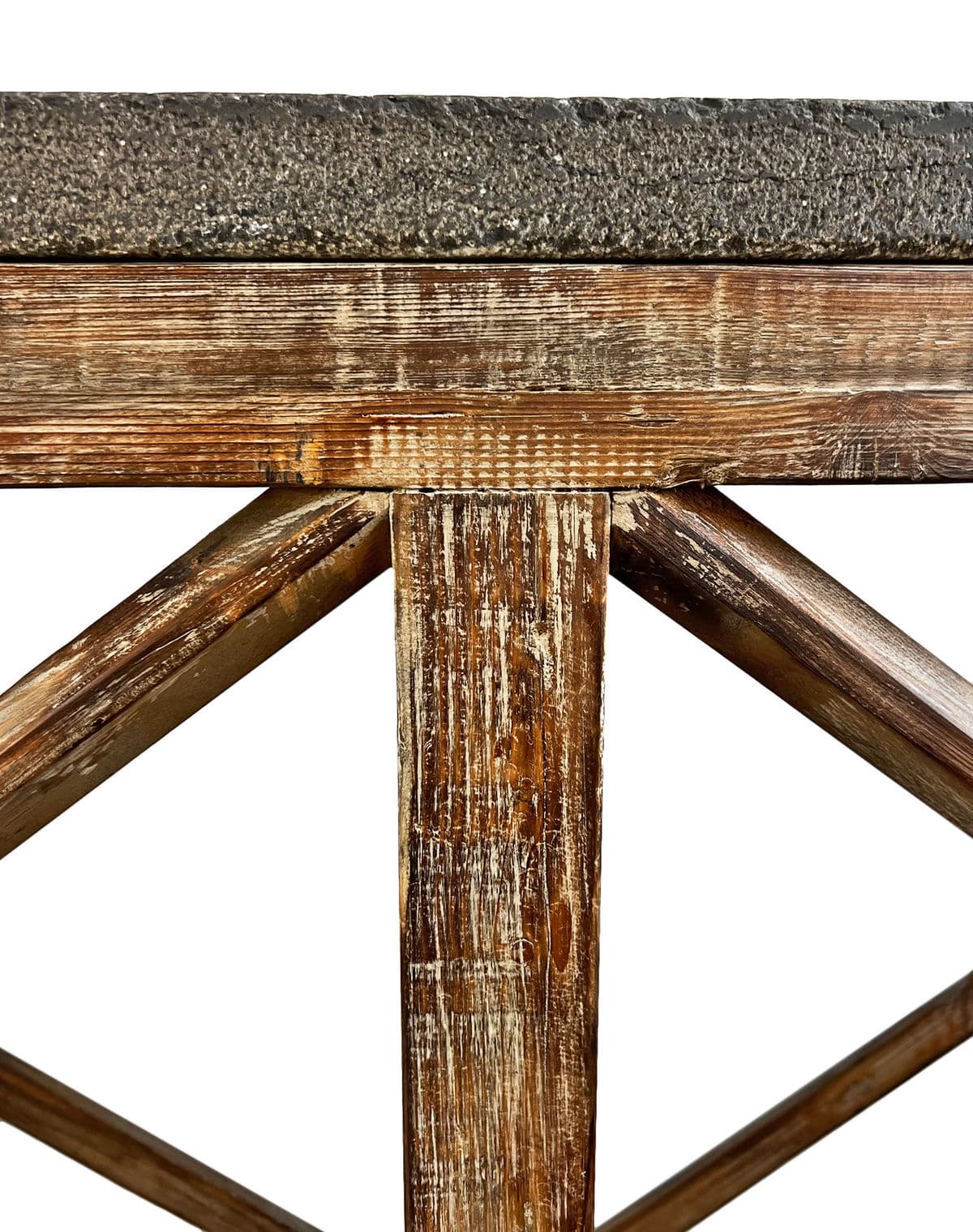 Grey Stone Top Open Console Table - Thumbnail 9