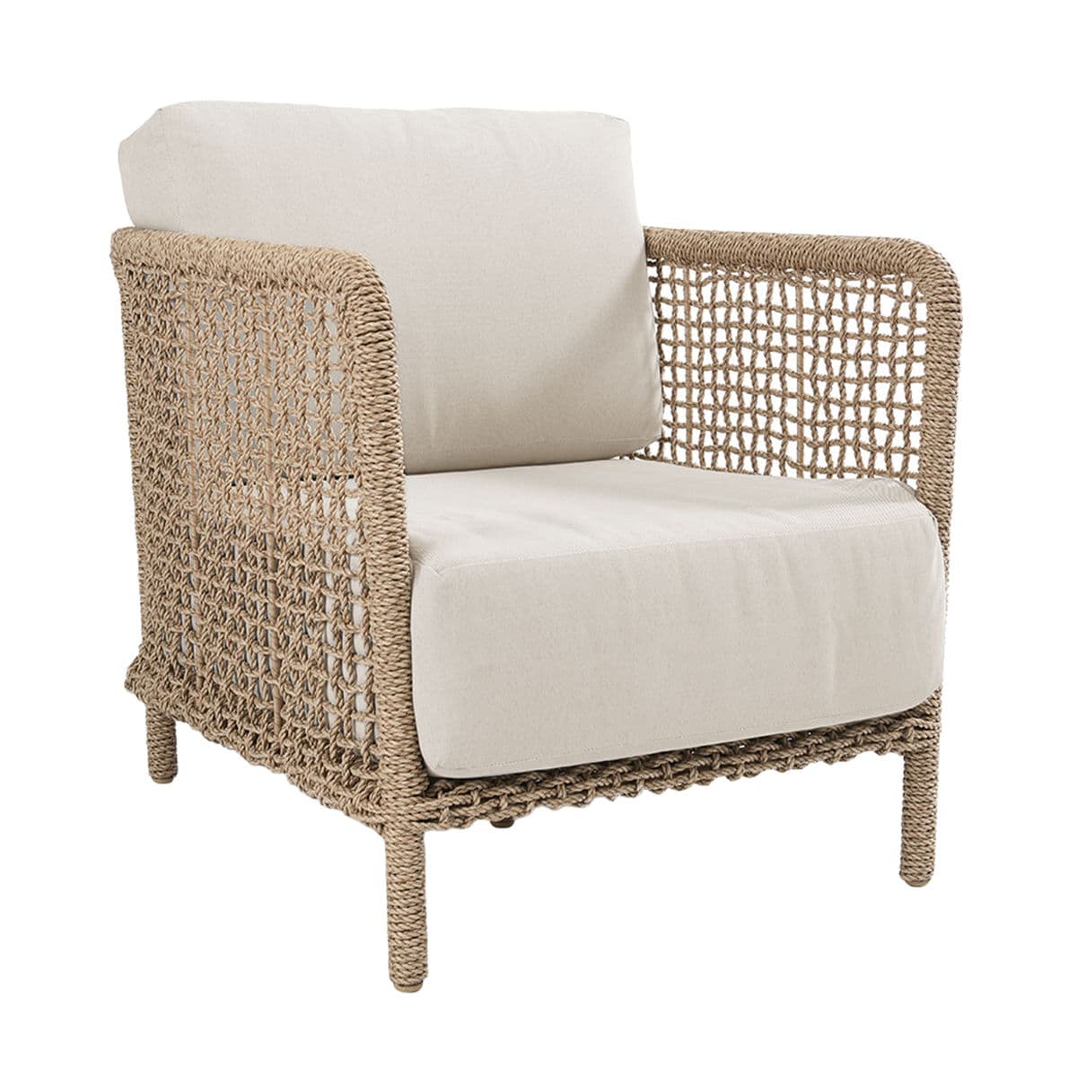 Outdoor Woven Rope Club Chair - Thumbnail 9