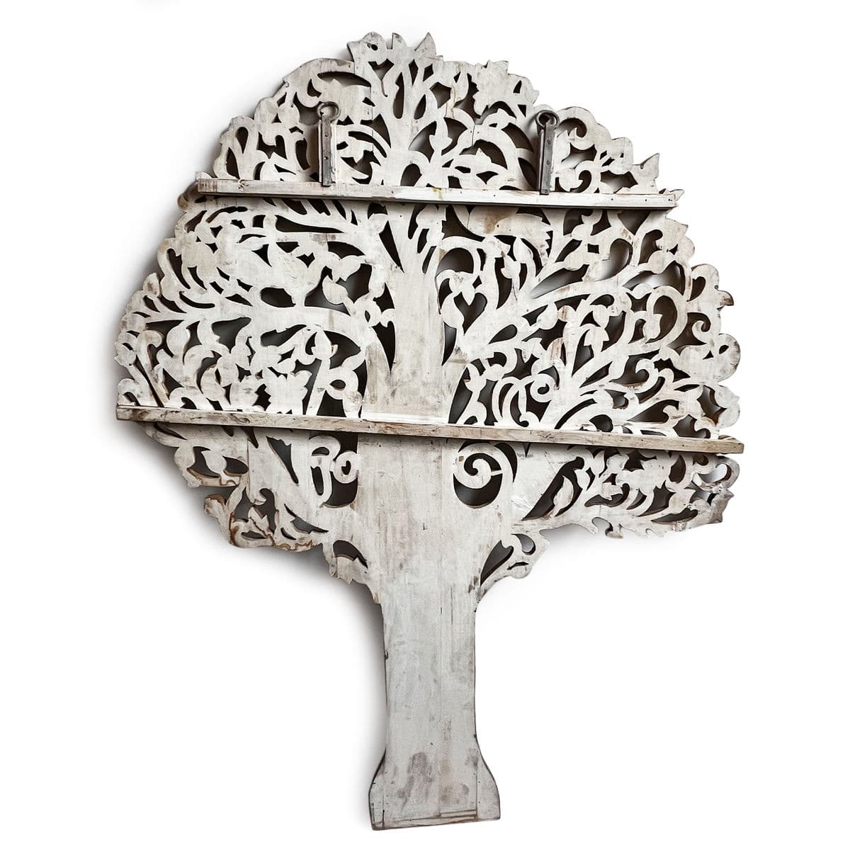 Good Luck Wood Carved Peacock Tree - Thumbnail 9