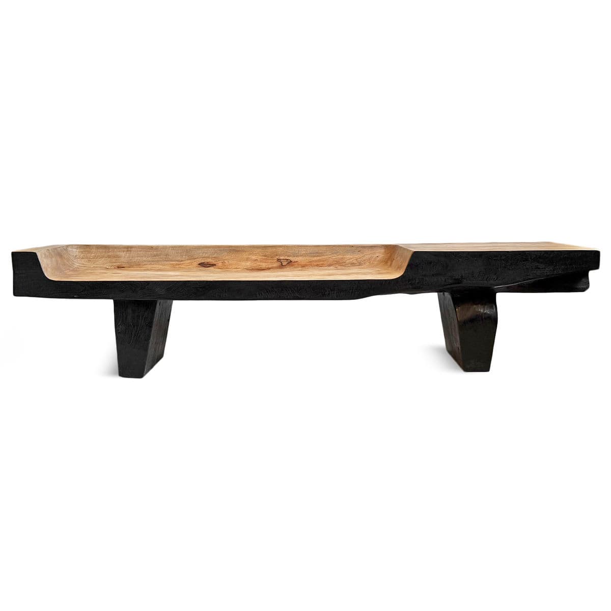 Black & Tan Dono Modern Slab Bench - Thumbnail 9