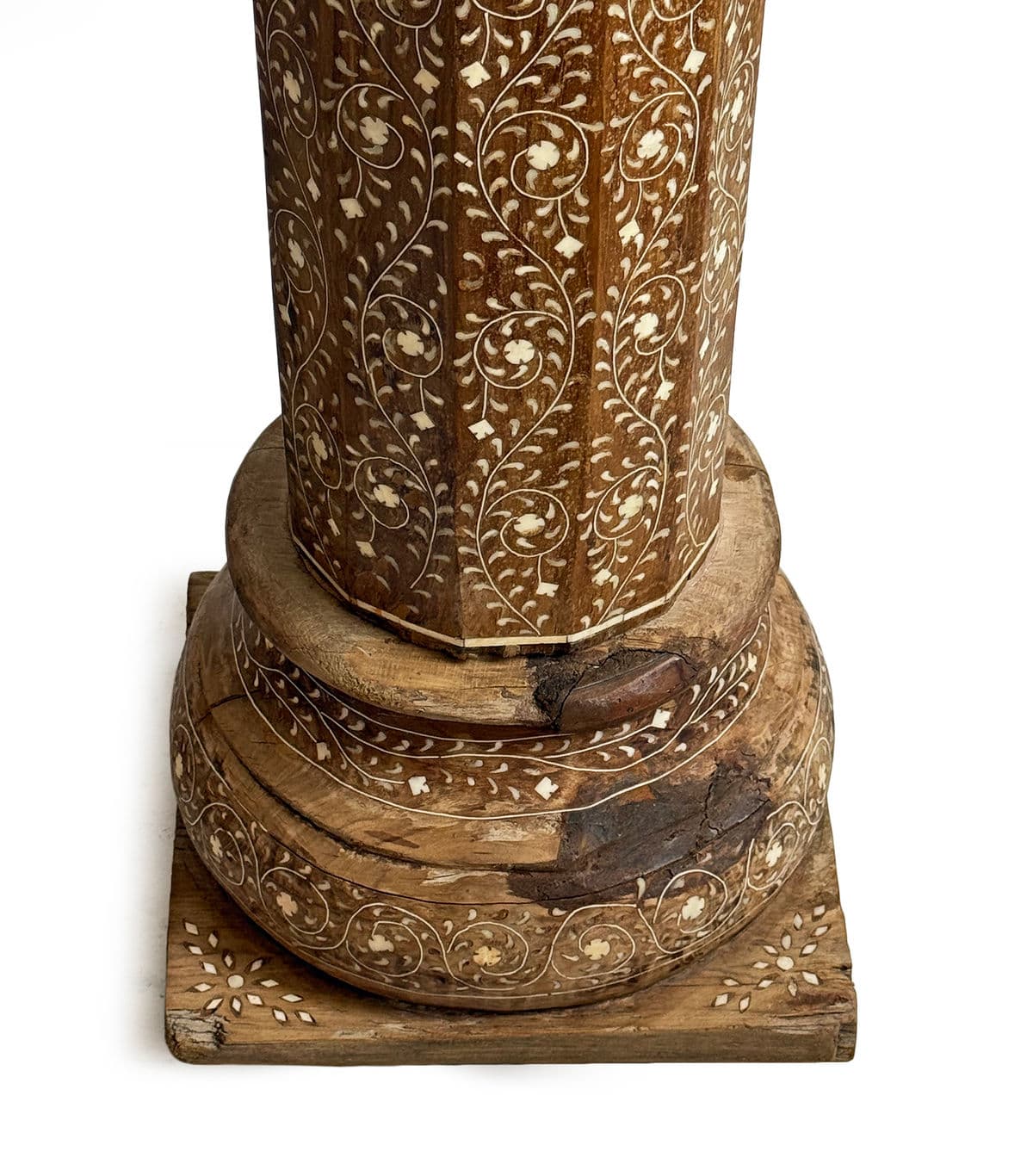 Pair of Antique Inlay Columns - Thumbnail 9