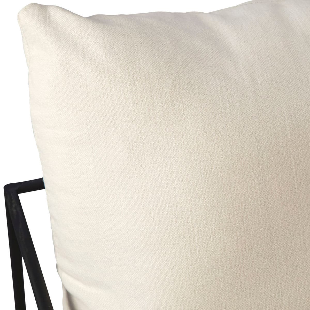 Plush White & Black Accent Chair - Thumbnail 9