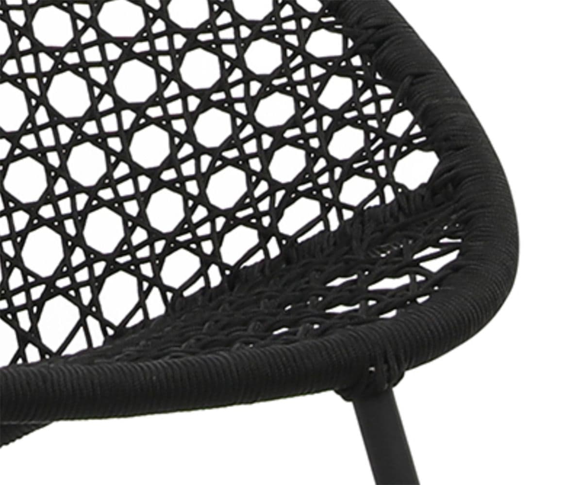 Outdoor Mod Black Cord Rocking Chair - Thumbnail 9