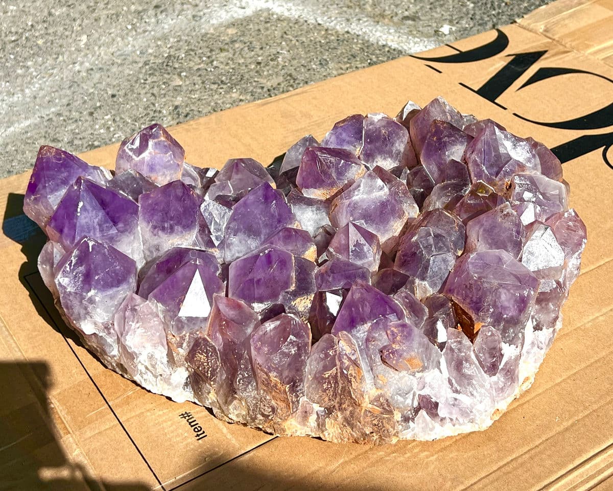 Giant Purple Amethyst Cluster Slab - Thumbnail 9