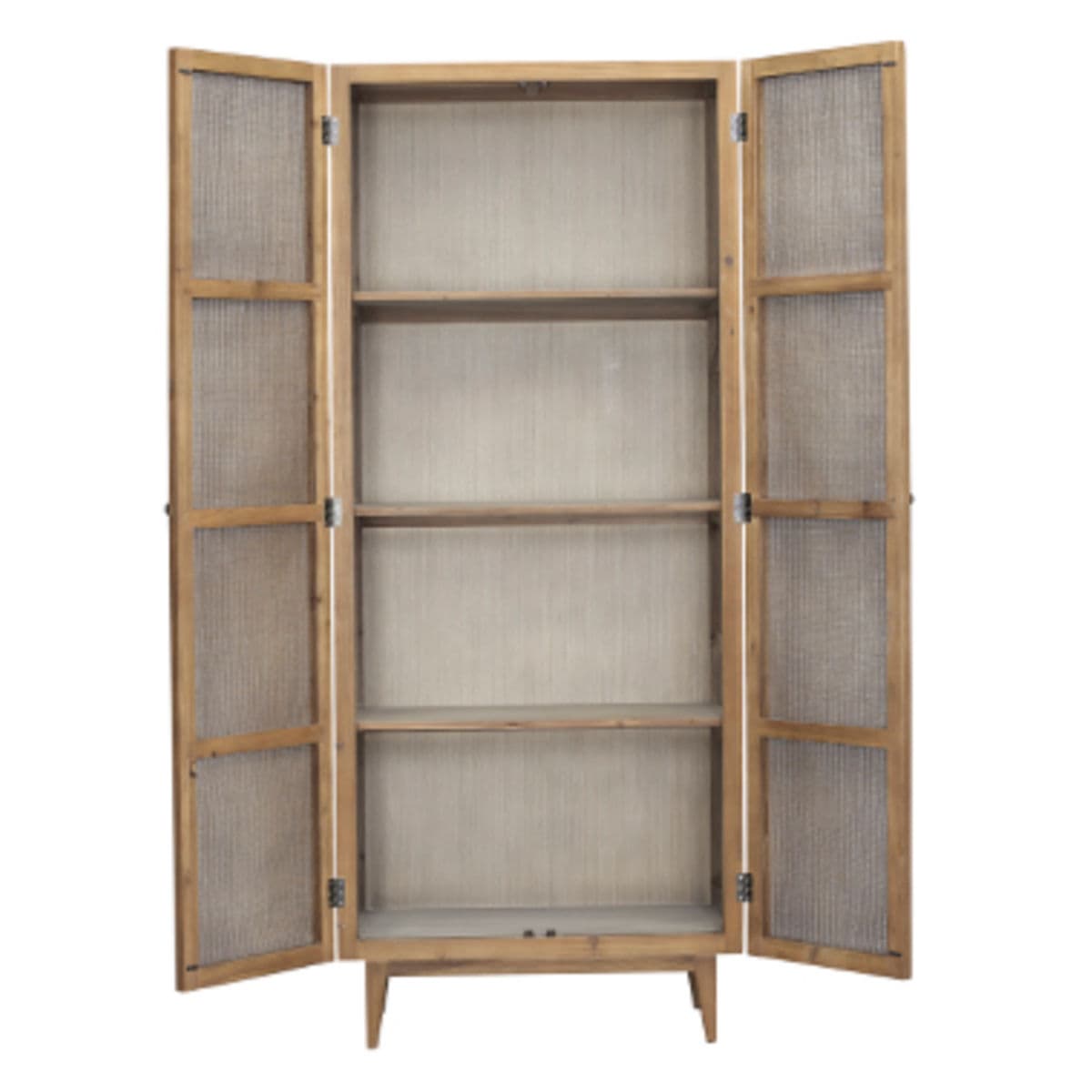 Honey Pine & Cane Storage Cabinet - Thumbnail 9