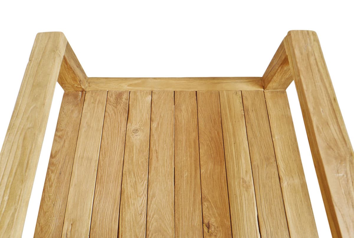 Outdoor Modern Teak Club Chair - Thumbnail 9