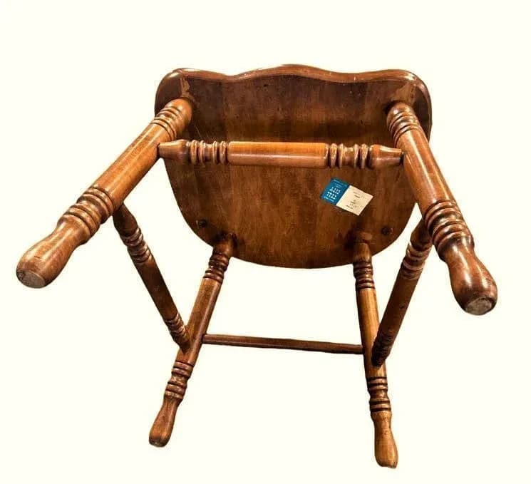 Swiss-American Tell City Pub Chairs in Hard Rock Maple - Set of 6 - Two Sets Available - Thumbnail 9