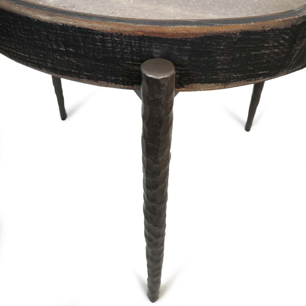 Alpine Marble & Elm Side Table - Thumbnail 9