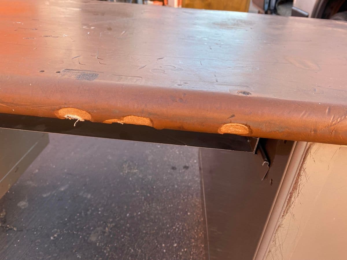 Vintage Mid-Century Modern Metal Tanker Desk - Thumbnail 8