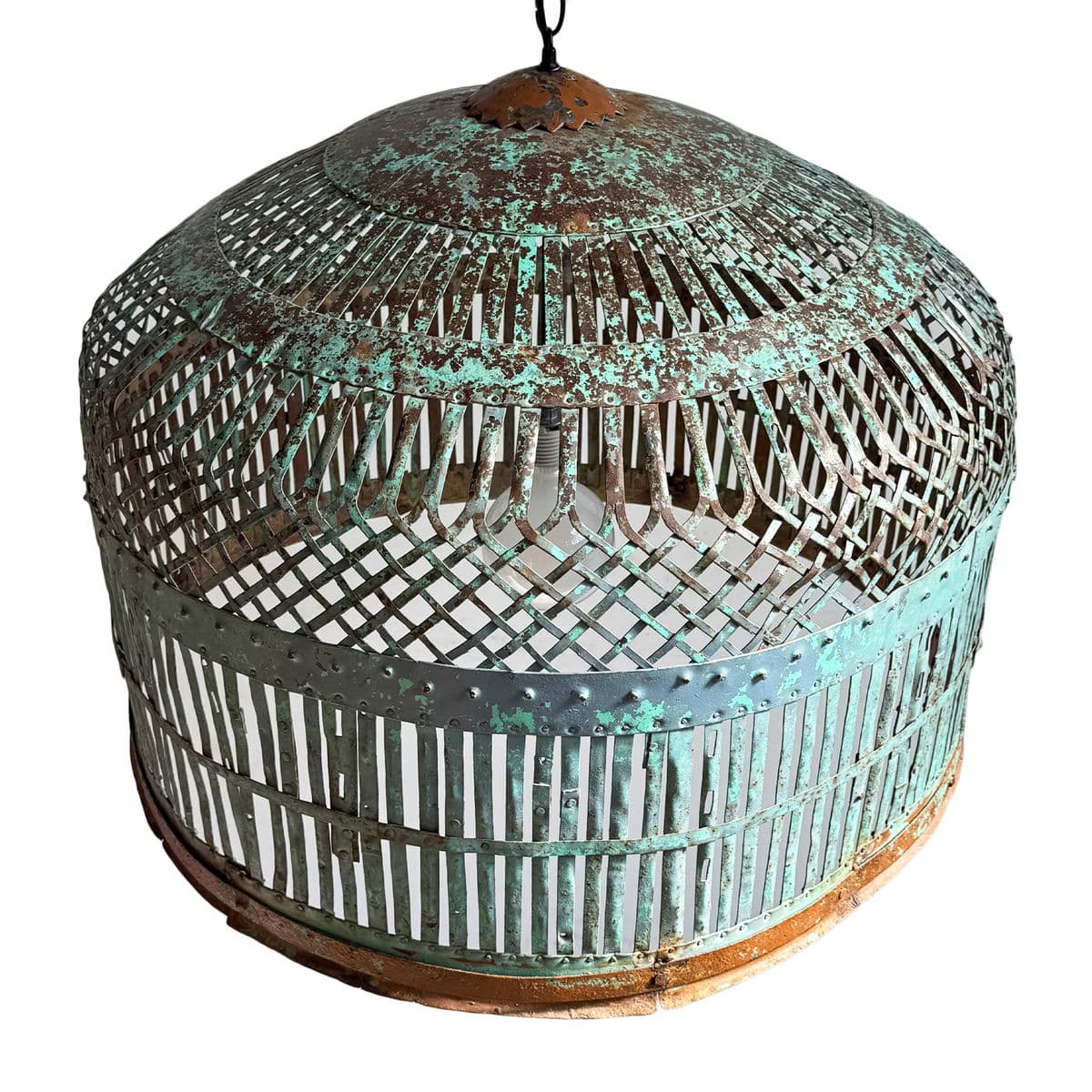 Vintage Iron Cage Pendant Light - Thumbnail 9