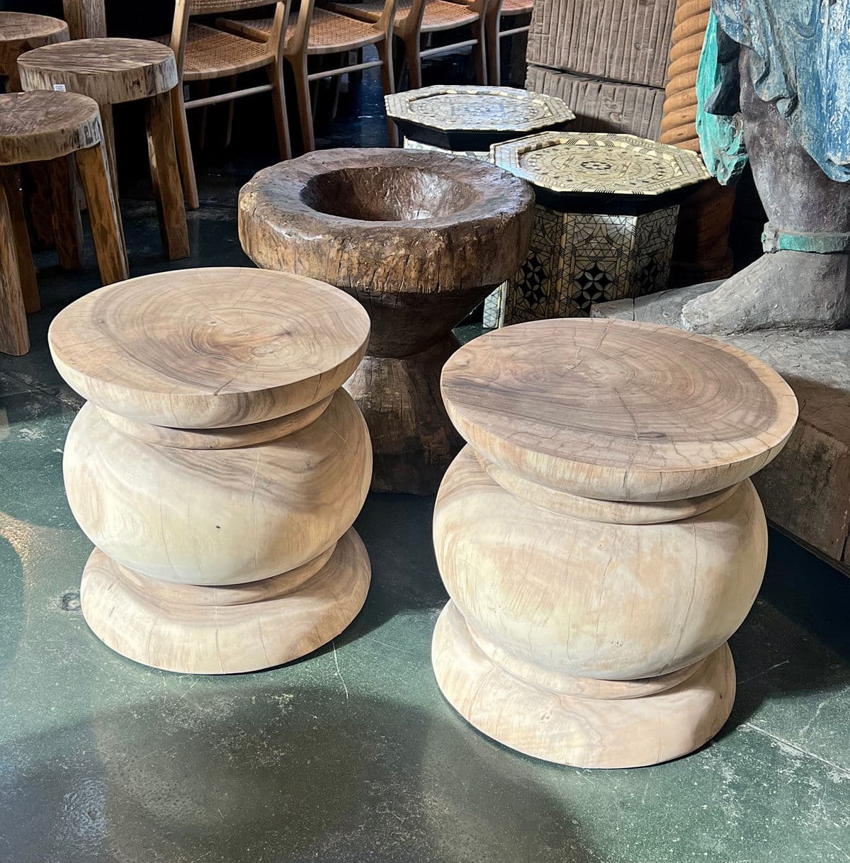 Acacia Sola Side Table - Thumbnail 9