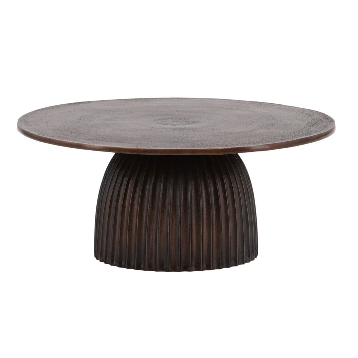 Bronze Aluminum Scallop Coffee Table - Thumbnail 9