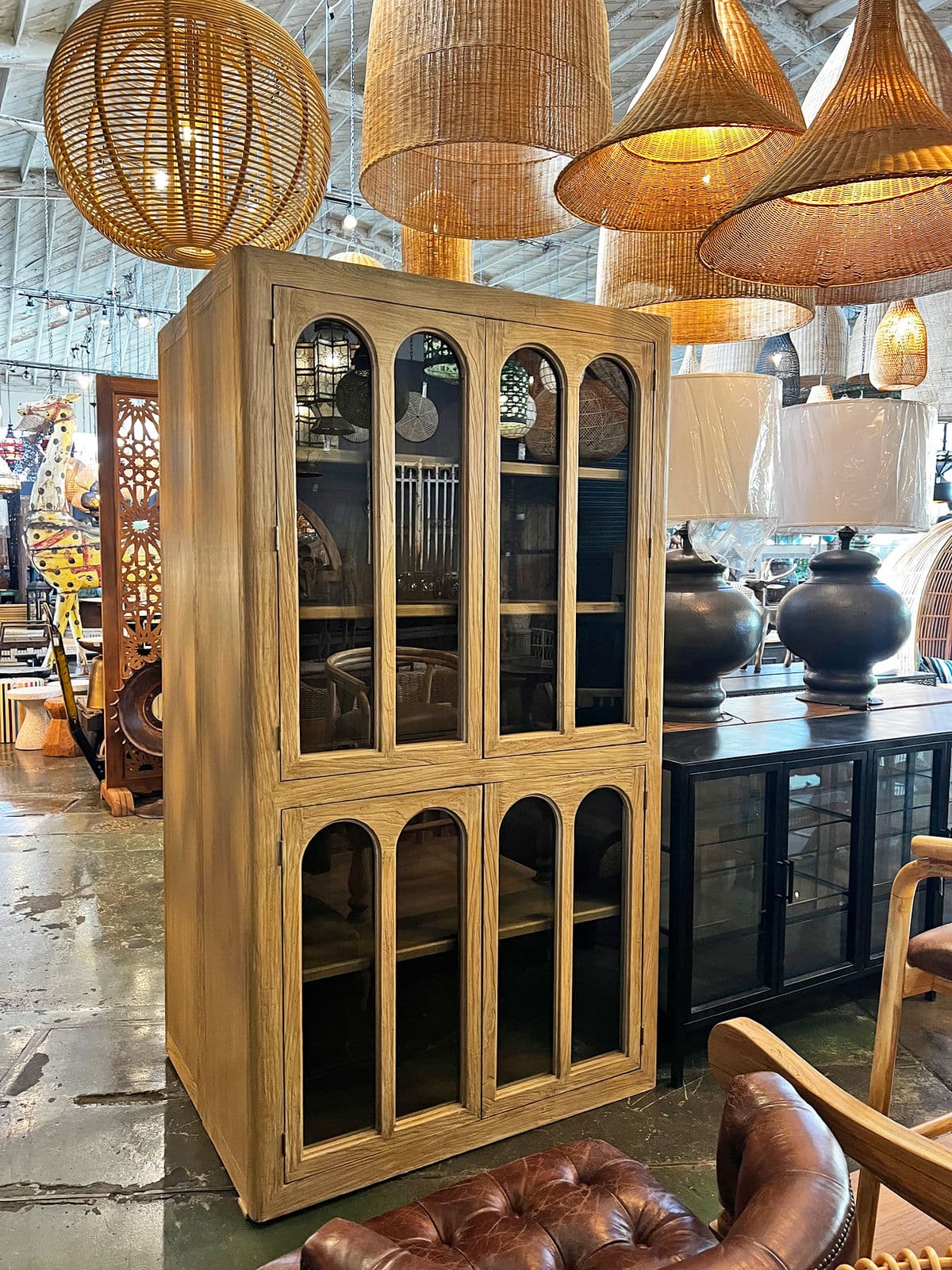 Elm Arch Window Display Cabinet - Thumbnail 9