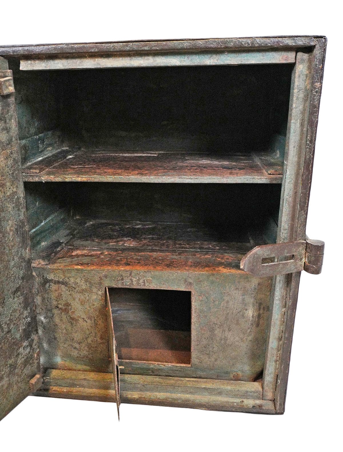 Antique India Iron Safe Box - Thumbnail 9