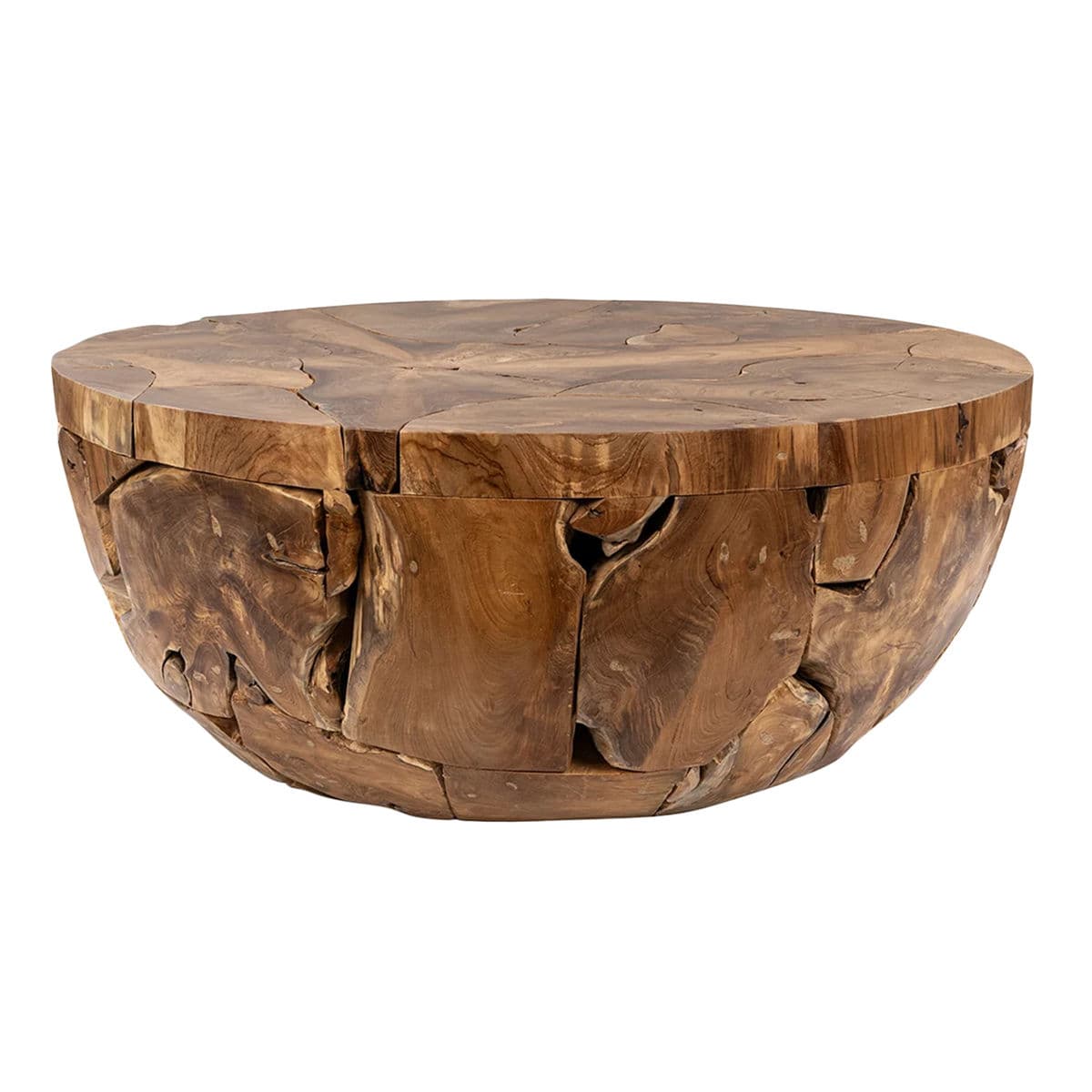Round Teak Root Coffee Table - Thumbnail 9