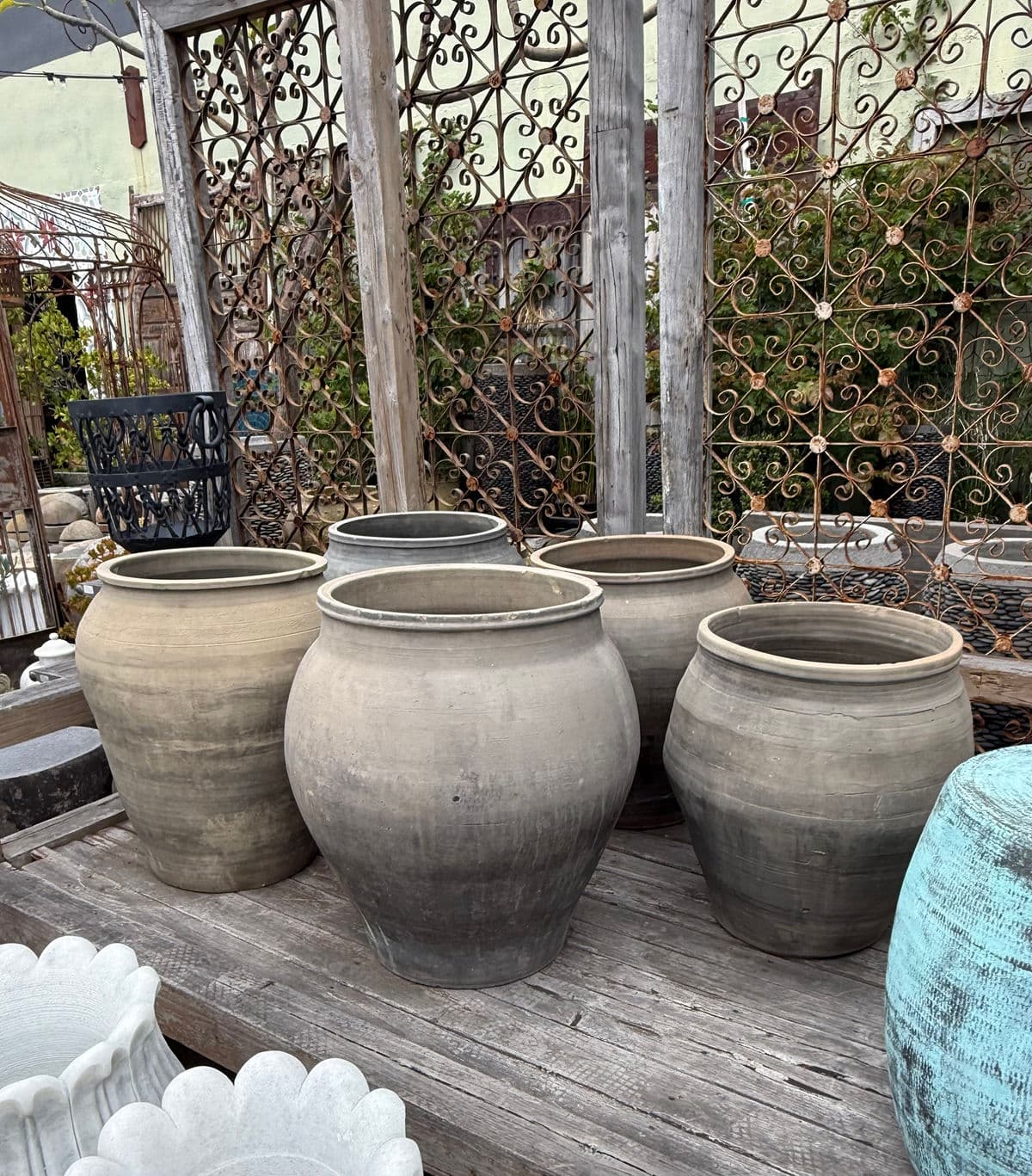 Vintage Charcoal Terra Cotta Pot - Thumbnail 9