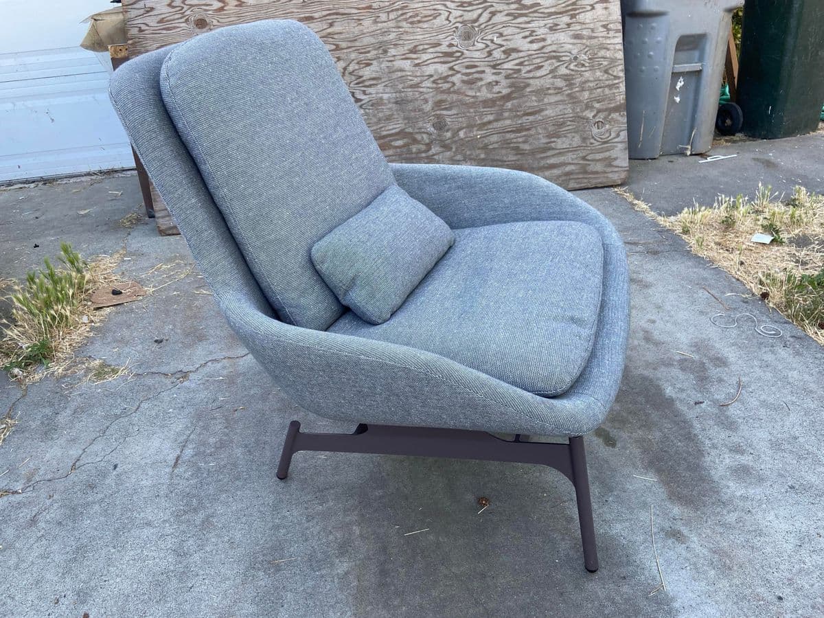 Blu Dot Lounge Field Chair in Gray Fabric - Thumbnail 9