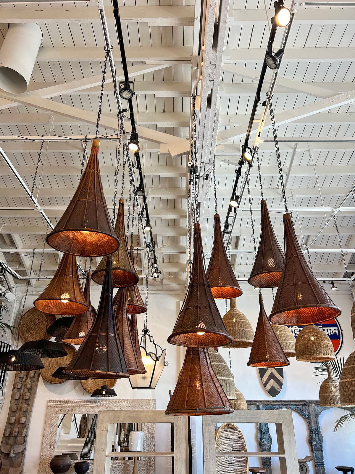 Antique Naga Village Basket Lantern - Thumbnail 9