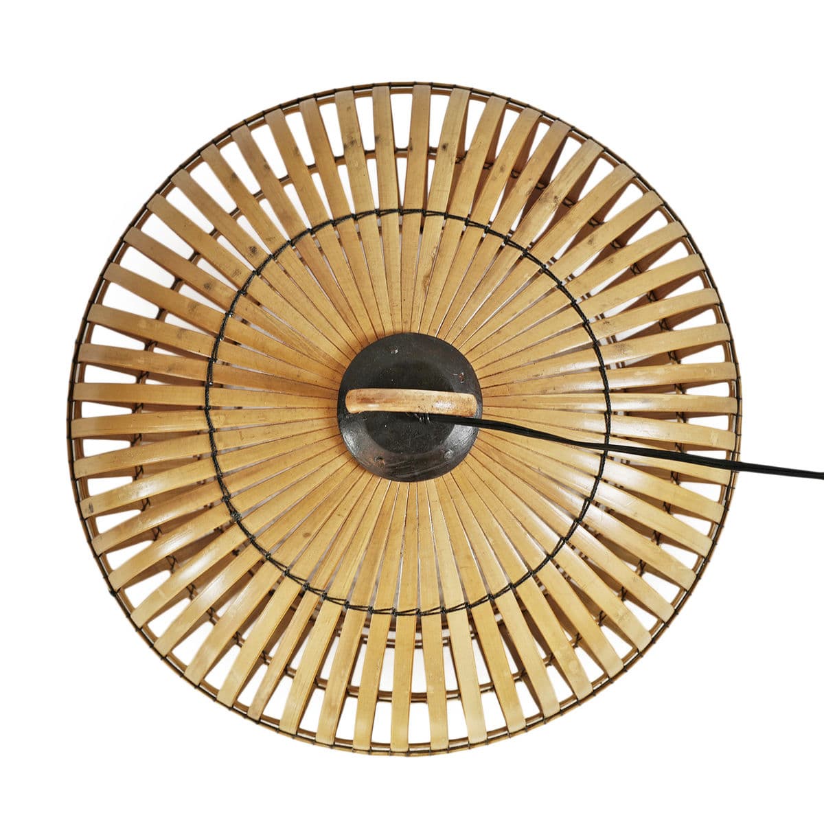 Bamboo Strip Cage Pendant Light - Thumbnail 9
