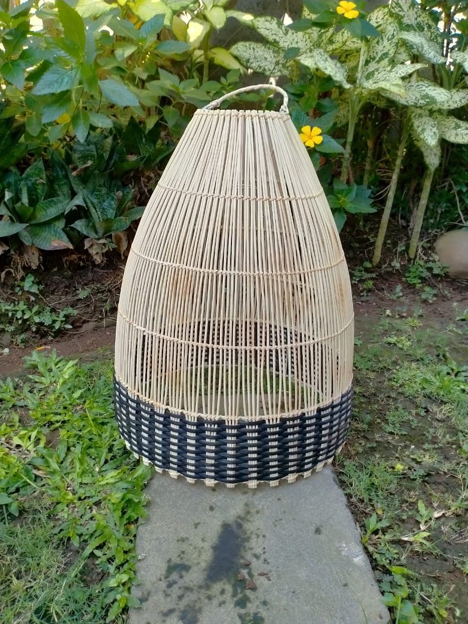 Wicker Tux Weave Lantern Small - Thumbnail 9