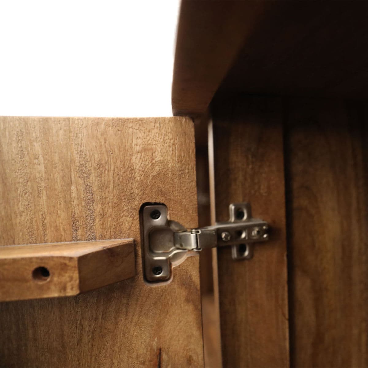 Diamond Parquet Wood Sideboard - Thumbnail 9