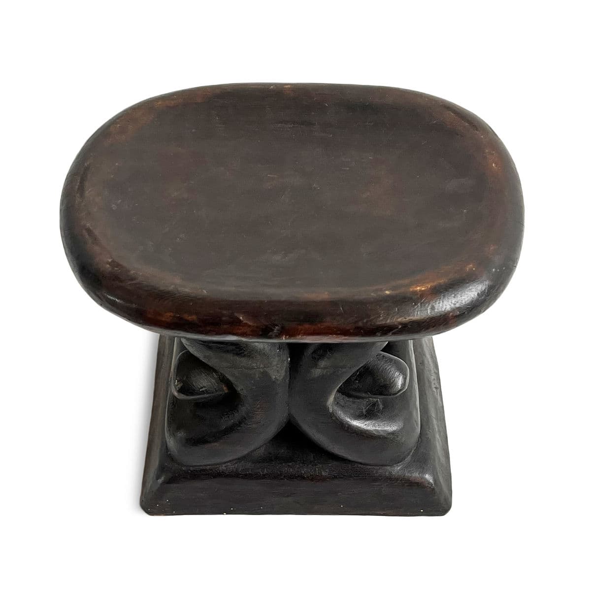 Vintage Bamileke Oval Stool - Thumbnail 9