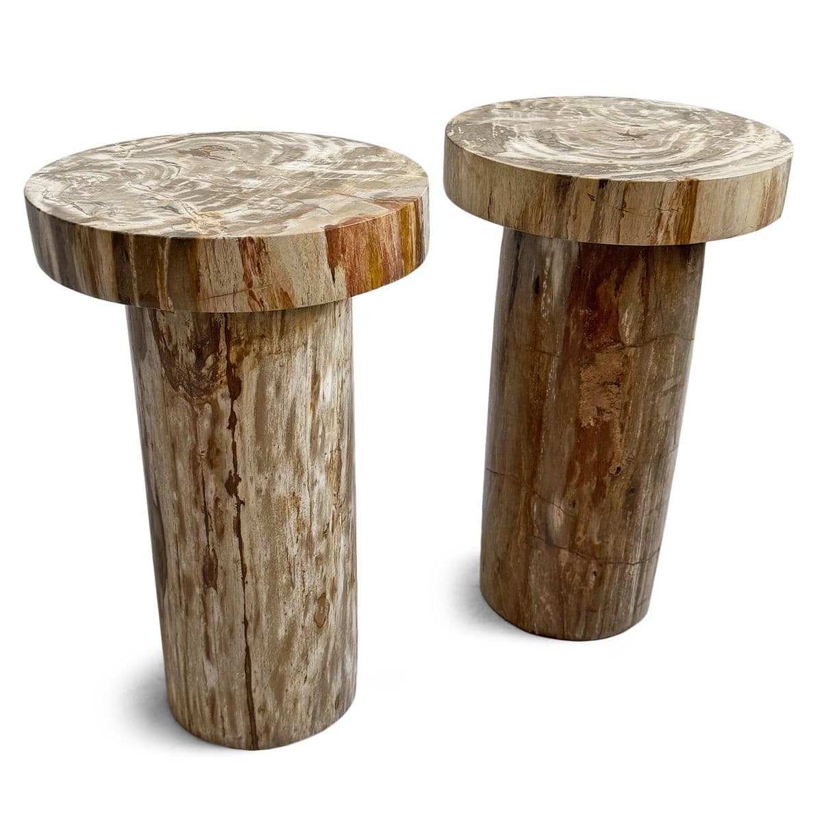 Petrified Wood Pillar Side Table - Thumbnail 9