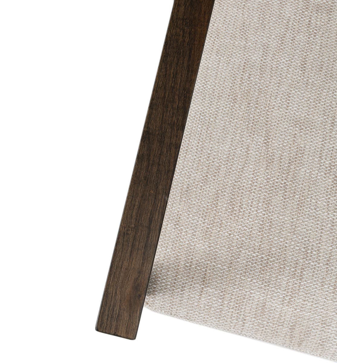 Wide Iron Oak  Linen Arm Chair - Thumbnail 9