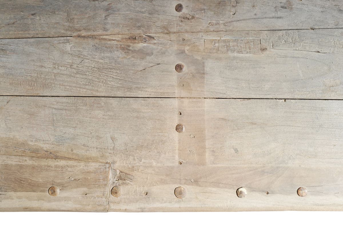 Old Teak Takhat Coffee Table - Thumbnail 9