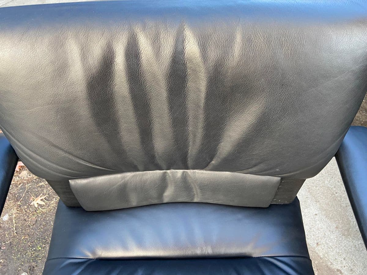 Vintage Vitra Leather Swivel Desk Chair Designed by Mario Bellini - Thumbnail 8