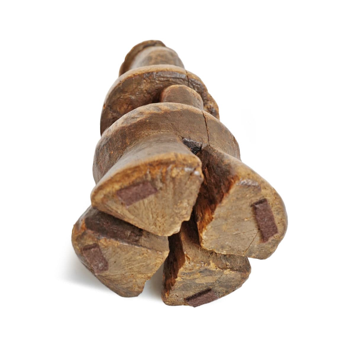 Old Ivory Coast Colonial Wood Figure - Thumbnail 9