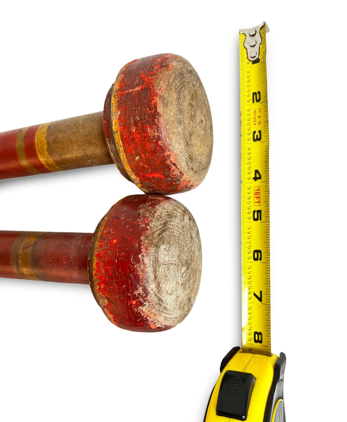 Pair of Antique Painted Wood Police Sticks - Thumbnail 9