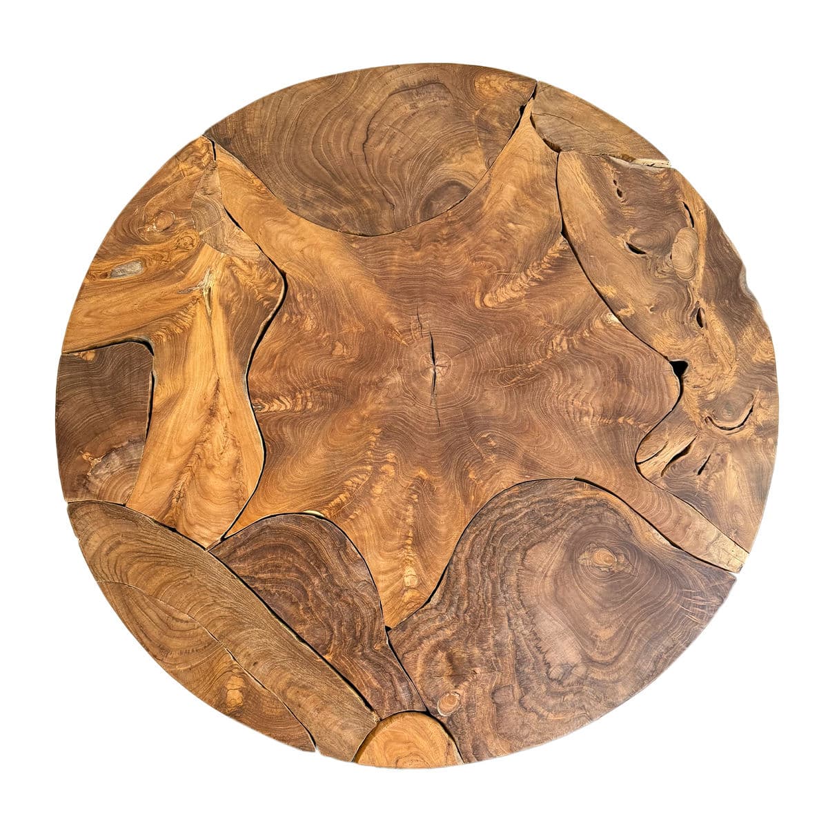 Round Teak Root Coffee Table - Thumbnail 10