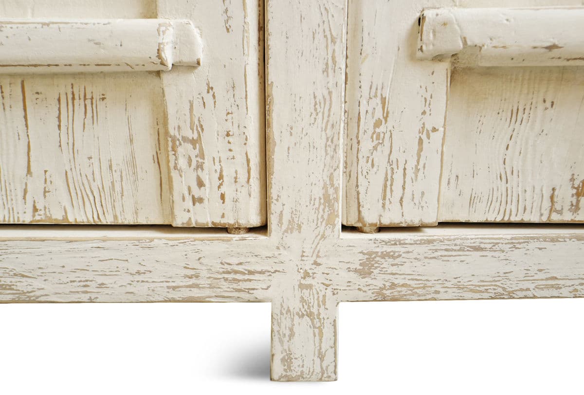 Vintage Village Aged White Sideboard - Thumbnail 10