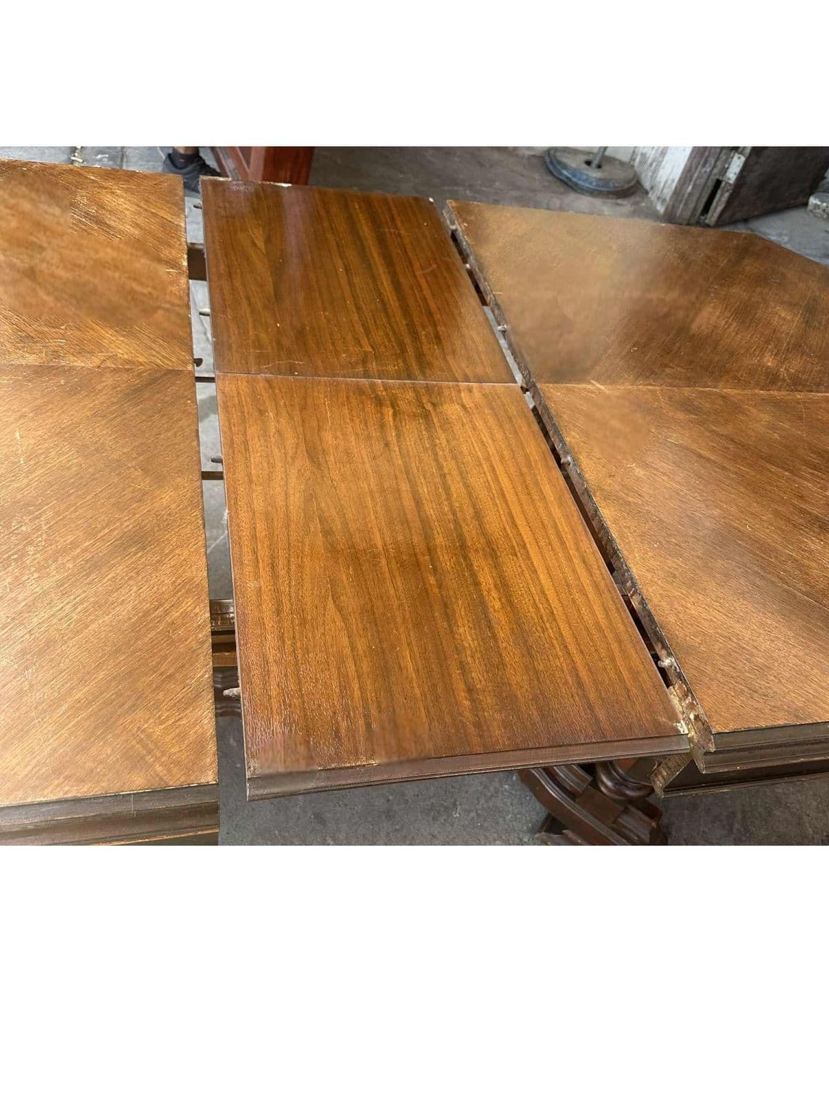 Antique Spanish Revival Walnut Dining Table - 1920s - Thumbnail 10
