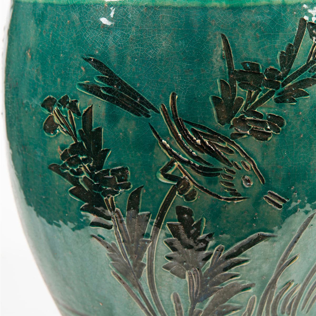 Teal Green Shinx Ceramic Stool - Thumbnail 10