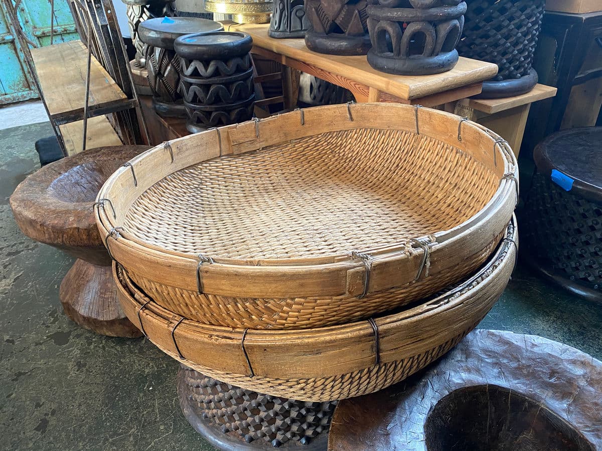Jumbo Bamboo Grain Basket - Thumbnail 10