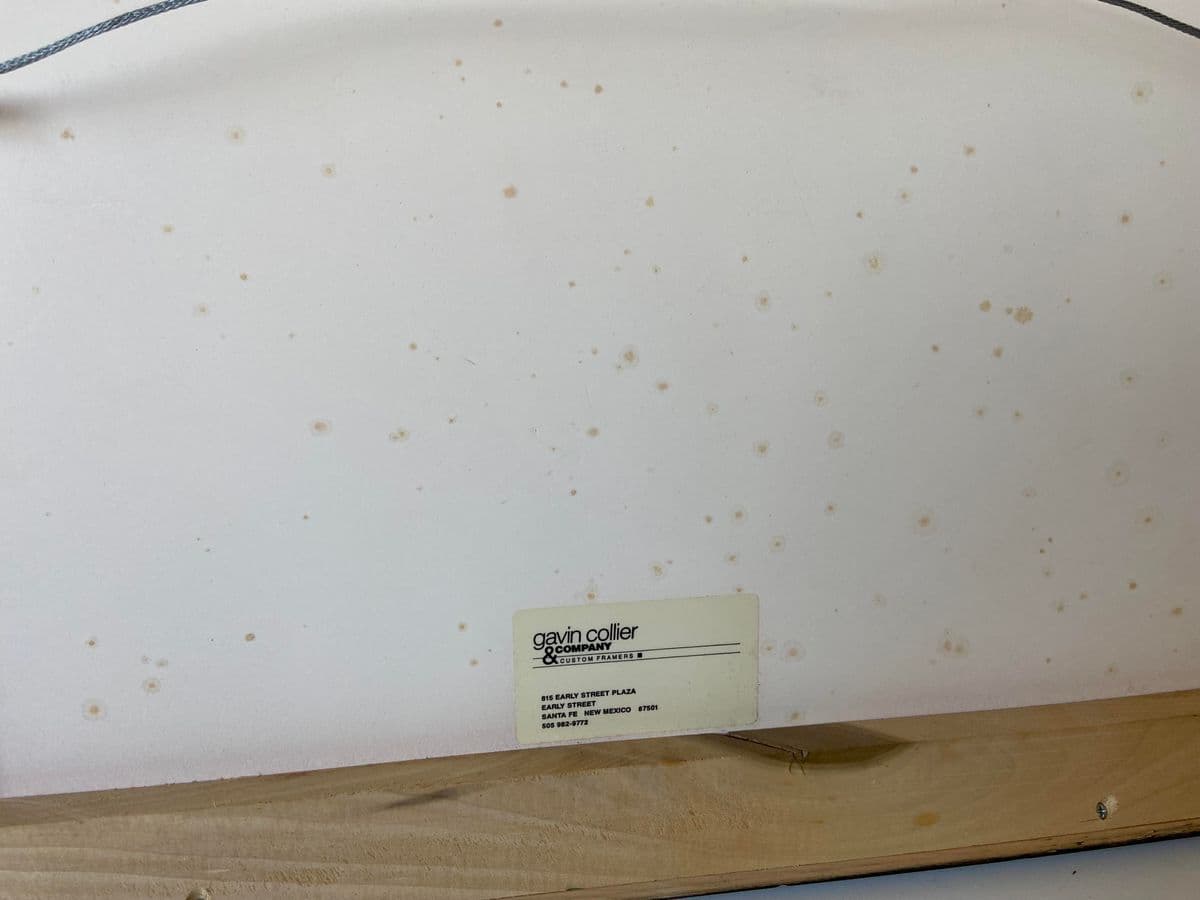 1990s Reclining Nude Mixed-Media Painting, Framed - Thumbnail 9