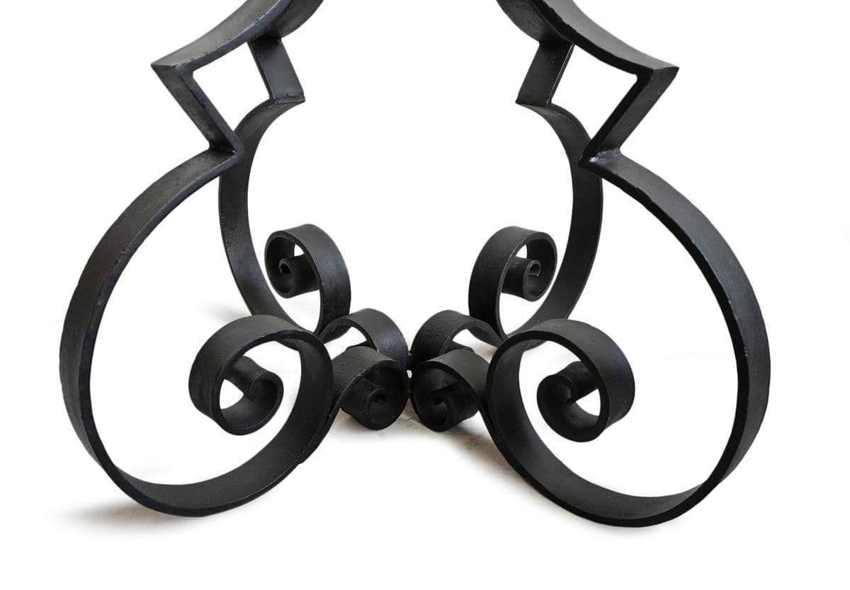 Outdoor Mosaic & Iron Scroll Table - Thumbnail 10