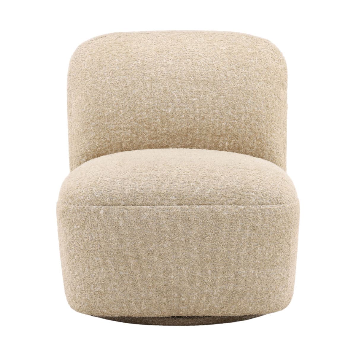 Ivory Soft Swivel Slipper Chair - Thumbnail 10