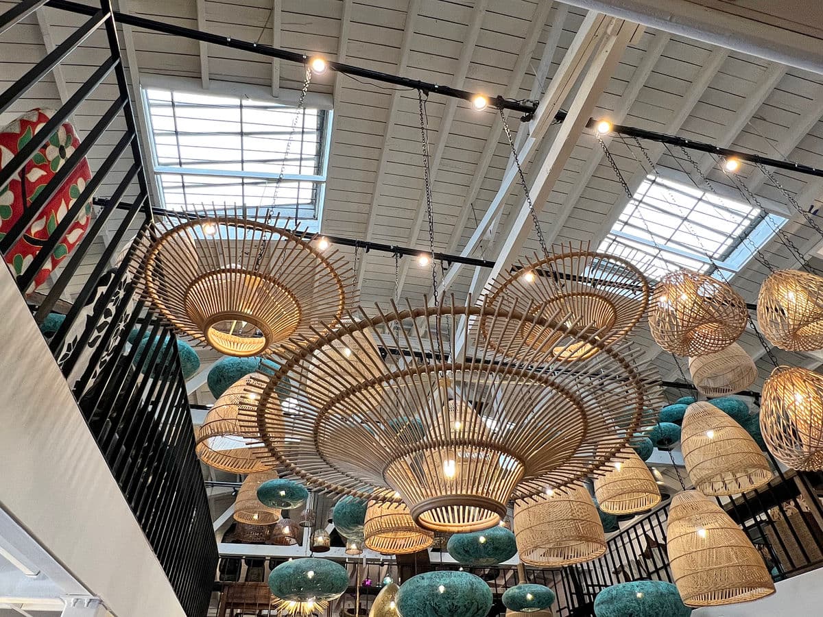 Rattan Sun Ray Pendant Small - Thumbnail 10