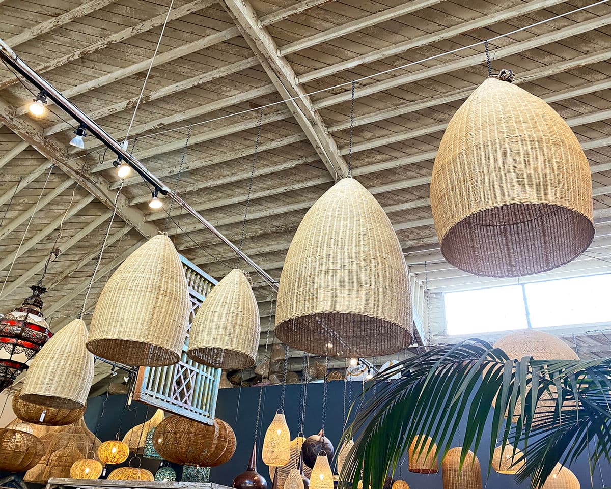 Raw Wicker Pod Lantern Small - Thumbnail 10