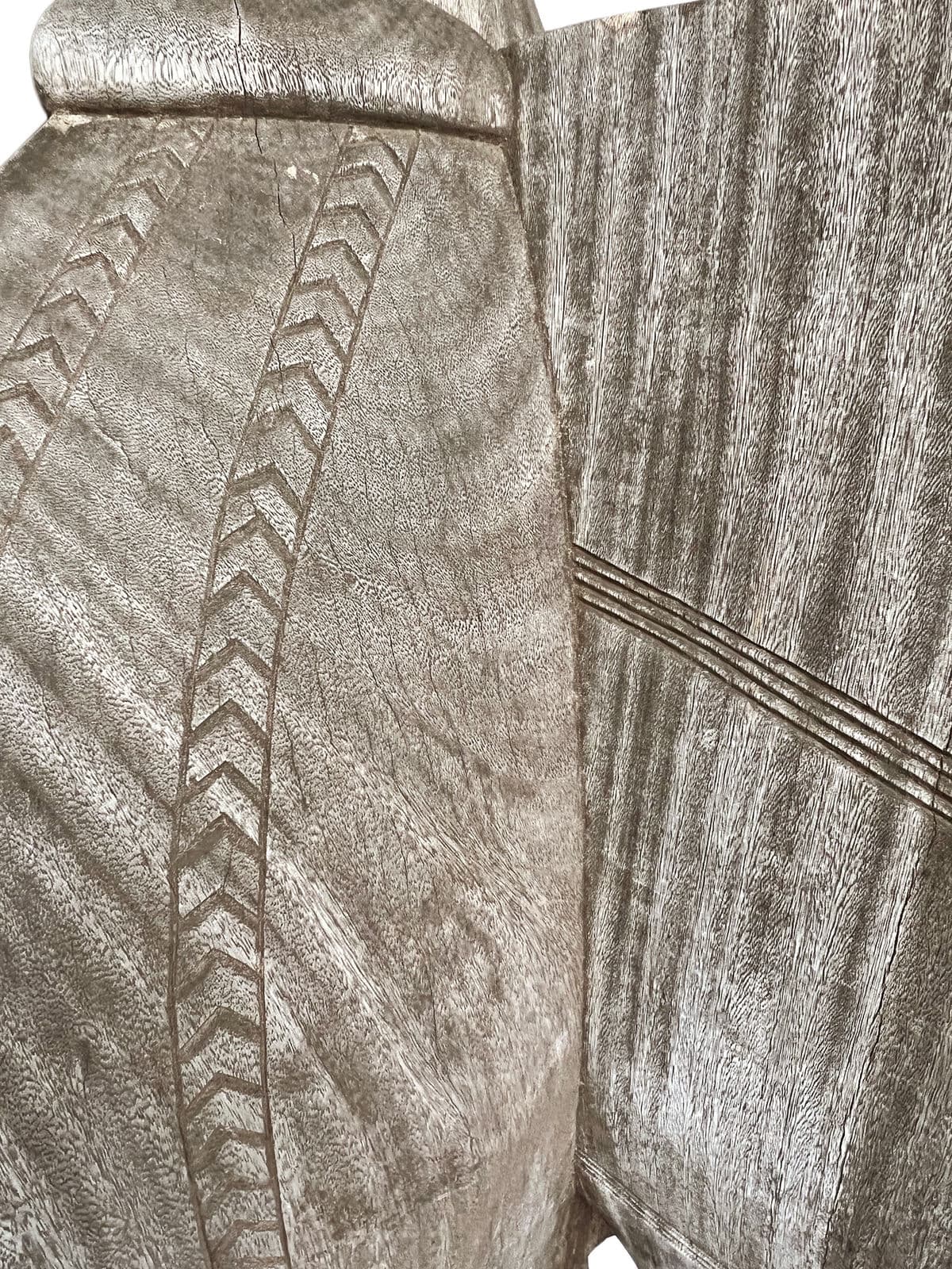 Old Large Senufo Wood Hornbill Figure - Thumbnail 10